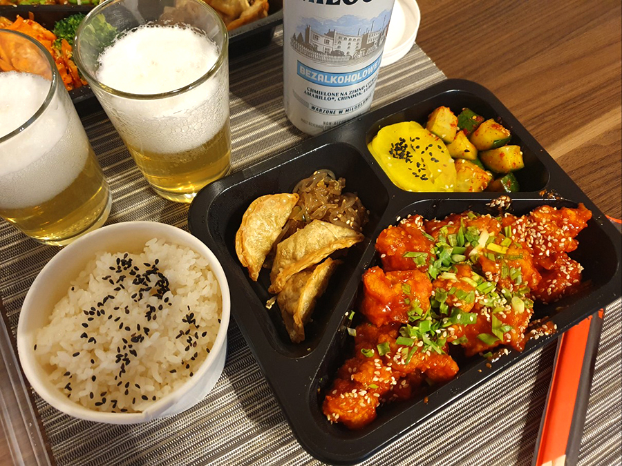 배달시킨 Korean Fried Chicken - Korean box (사진: Datilnine)