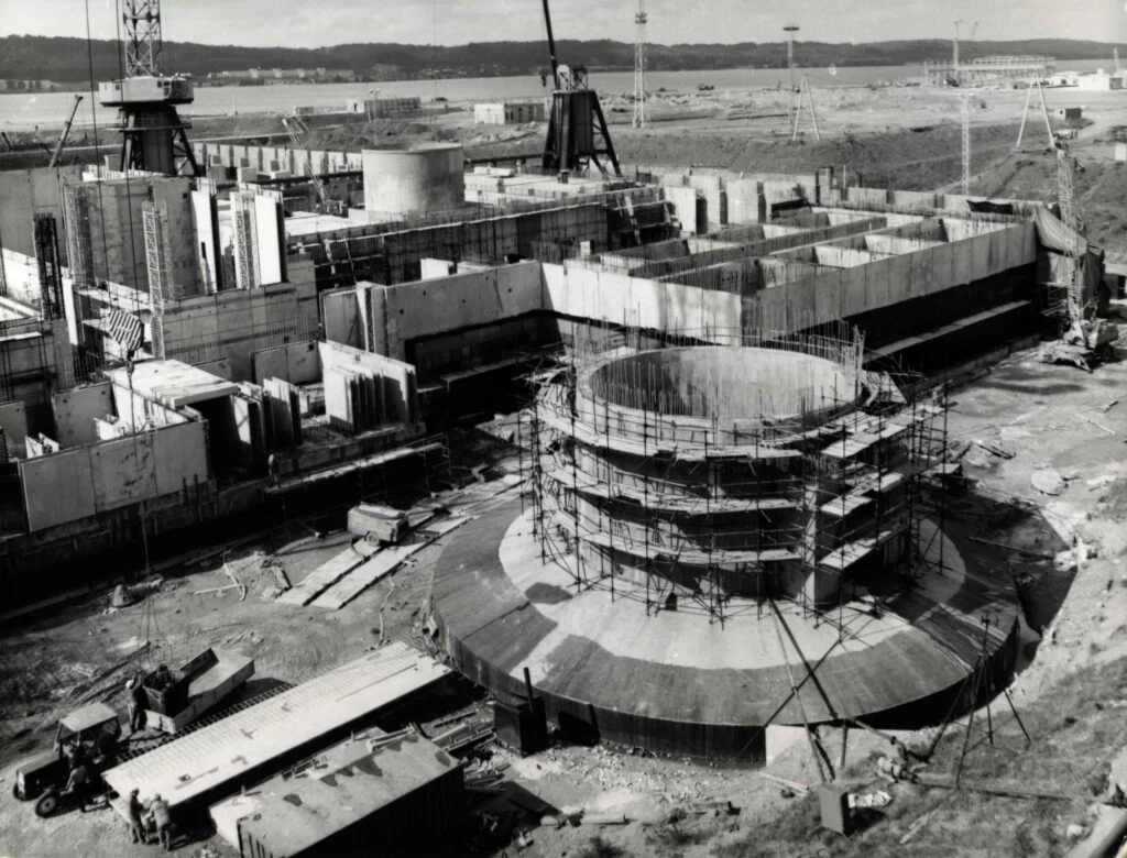 Construction site of the nuclear power plant in Żarnowiec (source: State Archives in Gdańsk)